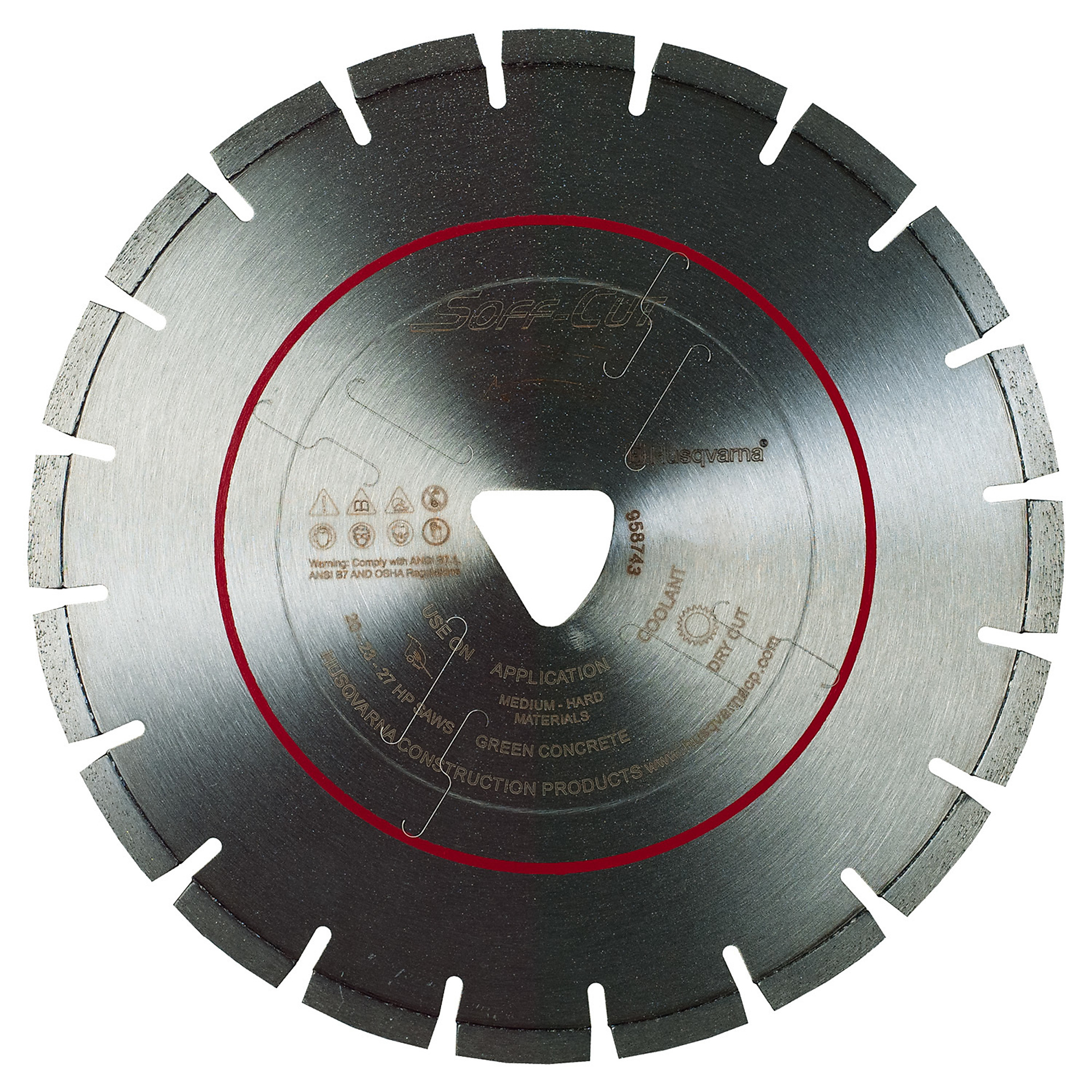 Husqvarna, FLX-3,000 Red Soff-Cut blade, Blade Diameter 12 in, Included (qty.) 1, Model# 575383214